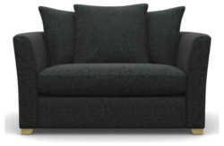 Heart of House Libby Tweed Fabric Cuddle Chair - Charcoal